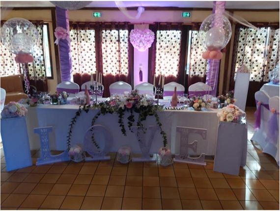 salle de réception à Draveil décoré pour un mariage